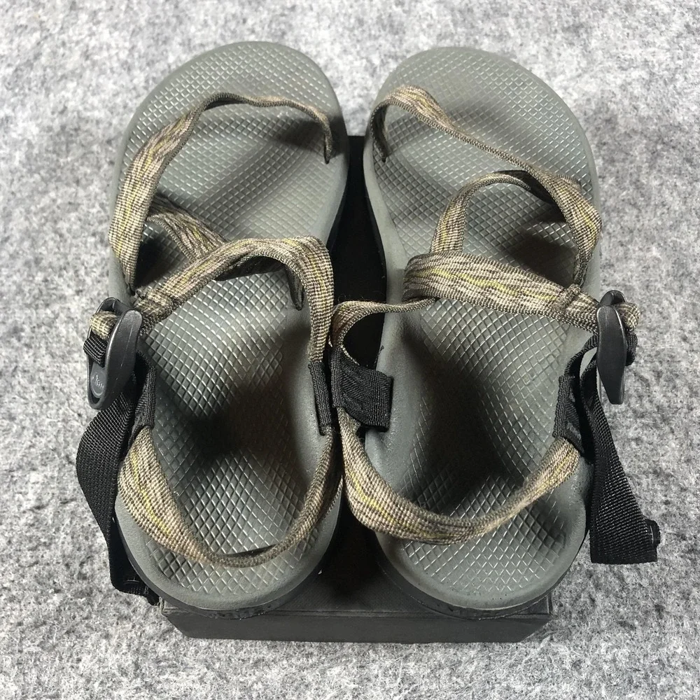 Chaco Flip Sandals Mens 12‎ Taupe Adjustable Thong Hiking Outdoor Comfort